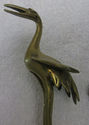 Lot Antique 2 Solid Brass Birds Large & Small Figu