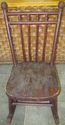 Antique Childs Size Rocking Chair Kids Farm Old Wo