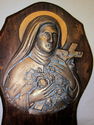 Antique Heirloom Signed Vintage Holy Water Font Sa