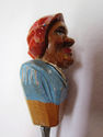 Vintage ANRI Italy Hand Carved Wood Old Funny Woma