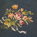 Antique Vintage Needlepoint Cross Stitch Petite Po