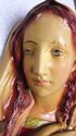 Large Antique Bust Art Sculpture Chalkware Our Lad