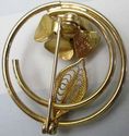 Stunning  Vintage Flower Brooch Signed Sarah Coven