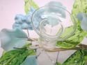 Stunning Vintage Lucite Cellulose Flower Candle Ho