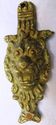 Antique Lion Head Face Pediment Accent Rustic Weat