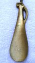 Antique Old All Solid Brass Shoe Horn Shoehorn w V