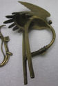 Lot Antique 2 Solid Brass Birds Large & Small Figu