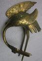 Lot Antique 2 Solid Brass Birds Large & Small Figu