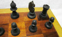 Vintage Staunton Style Wood CHESS & Checker Set In