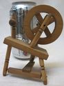  Vintage Miniature Spinning Wheel Wood Old Traditi