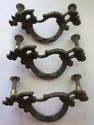 Great  Set 3 Ornate Antique Vintage Drawer Pulls F