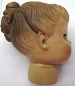 Vintage original Eegee Doll Head 1950s Soft Plasti