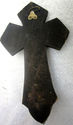 Fantastic Old Antique Crucifix Cross Holy Water Fo