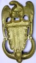 Large Stunning  Antique Brass Door Knocker Seal Em