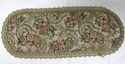 Vintage Old Italian Gold Brocade Doily Doiley Rug 