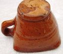 Old Hand Made Antique Cup Bowl Vase Glazed Pottery