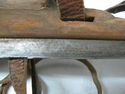 Primitive Antique Pair Wooden *Ice Skates* w Leath