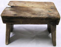 Cute Antique Foot Milking Stool Farm Bench Wood Se