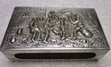 Stunning Ornate Large Match Box Holder Repousse Du