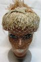 Fabulous Vintage Womans Pill Box Top Hat 1950s w V