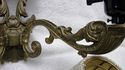 Lg Ornate Vintage French Solid  Brass Sconce Wall 