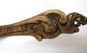 Antique Pair Ornate Ormolu Curtain Ties Back Hooks