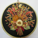 Romantic Vintage Dried flowers Bouquet Art Frame O