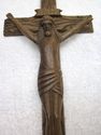 Beautiful Antique Black Forrest Wood Crucifix Cros