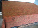 HUGE Antique TABLE CLOTH Cover Kashmir Paisley Pia