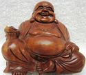 Stunning Laughing Buddha Statue Sitting Figurine H