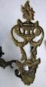 Lg Ornate Vintage French Solid  Brass Sconce Wall 