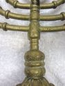 Antique Brass Chanukah Menorah Hanukkah  9 Candle 