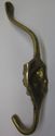 Antique Lion Head Solid Brass Hat Coat Hanger Hook