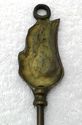 Antique Old All Solid Brass Shoe Horn Shoehorn w V