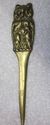 Antique Brass Letter Envelope Opener with Owl Anim