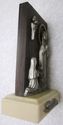 Vintage Pewter Holy Virgin Mary Bernadette Lourdes