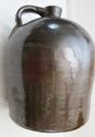 Large Antique Old Chocolate Brown Jug Primitive Sa