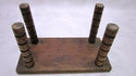 Antique Foot Milking Stool Farm Bench Turned  Wood