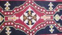 Vintage Antique Rug Runner Primitive Country Folk 