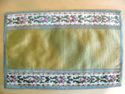 !! Vintage Italian Gold Brocade Doily Doiley Rug T