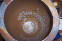 Rare Large Antique Old Brown Crock Primitive Salt 