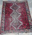 Antique Persian Knotted Wool Area Rug Thick Pile O