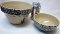 set 2 Vintage Mixing Bowls Roseville Robinson Rans