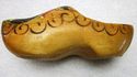 Single VINTAGE Holland Carved Wood Clog Souvenir D