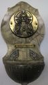 Old Antique Catholic Religious  Icon Holy Water Fo