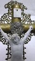 Old French Antique Crucifix Altar Wooden Cross Fre