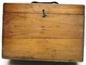 Old Vintage Wood Box Primitive Tools Storage Finge