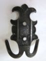 Antique Brass Hat Coat Hanger Ornate Hook  Vintage