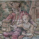 Vintage Romantic Tapestry Goblin Romantic Scene Fa