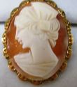 Vintage Lady's Cameo Pendant Charm Jewelry Gold Co